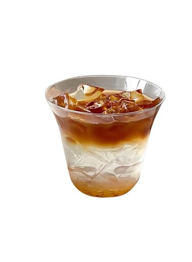 260ml Modern Style Glass Cup, Wide Mouth Drinking Mug for Juice, Iced Coffee, Milk, Tea, and Desserts