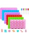 Bear Candy Molds, 6 Pack Gummy Molds with 5 Droppers, Non-stick Silicone Candy Molds Include Mini Dinosaur, Bear, Hearts, Mini Donut cat's claw and fruit