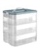 TOMVAES Toy Storage Box Organiser for Lego,3-Layer Stackable Building Blocks Container,Large Capacity Stackable Storage Boxes with Lid ＆ Handle, Toy Sorting Box
