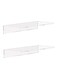Clear Acrylic Shelves, 12-Inch Floating Wall Mounted Shelf for Bedroom, Living Room, Bathroom &acirc;&euro;&ldquo; Set of 2