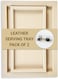 LEART Leather Serving Tray &ndash; Serving Tray without Handles   Home, Office, Restaurant   Appetizer, Food, Snack Serving Platter   Trays Serving Set (Cream   Set of 2)
