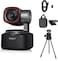 OBSBOT Tiny 2 AI-Powered PTZ 4K Webcam 1/1.5 Inch CMOS 4X Faster Focusing USB 3.0 10x Faster Data Transfer Voice Control with Table Mini Tripod