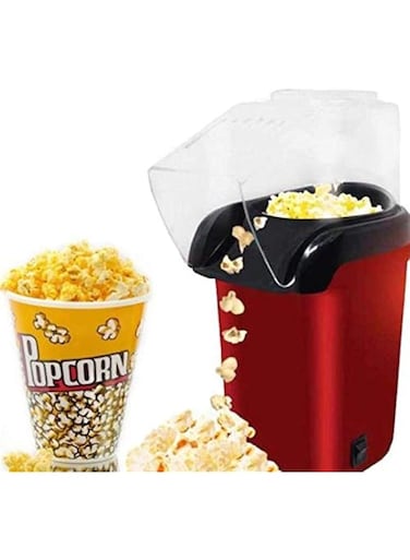 Hot Air Popcorn Popper Maker,Portion Popping Corn Kernels Stay-Clean Automatic Popcorn Machine, Red,popcorn maker,popcorn maker machine,popcorn maker,plastic,red Popcorn Machine, Plastic, Red