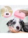 Dualshine Upgraded Dog Bath Brush,Best Pet Bathing Tool for Dogs,Soft Silicone Grooming Brush Bristles Give Pet Gentle Massage,Extra Shampoo Dispenser(Pink)