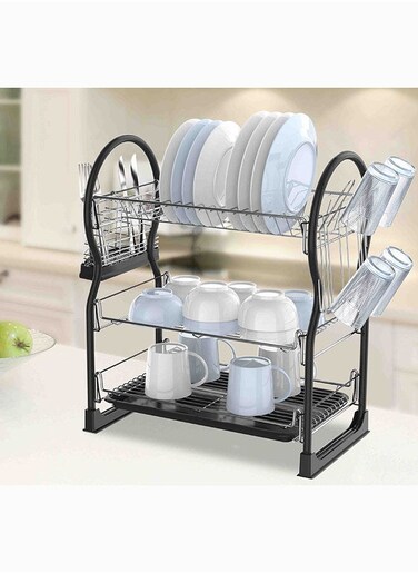 Dish Rack Pyramid 3 Layer 57&times;25&times;51 cm