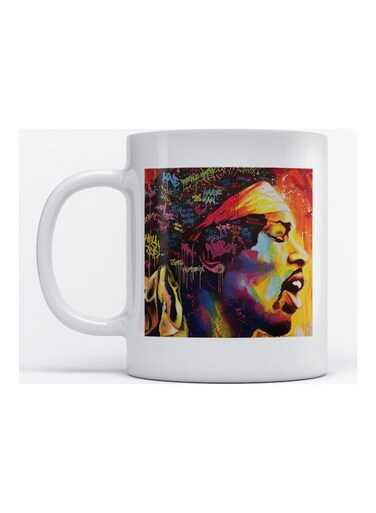 Mug Jimi Hendrix For Coffee And Tea White