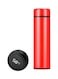 Thermos Led Temperature Display Water Bottle Stainless Steel Double Wall Insulated Cup Intelligent Travel Thermos Cup Coffee Mugs Red 500ml