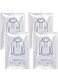 Hanging Vacuum Storage Bags for Clothes Coats 4 Pack 49x27.6 Inches Space Saver Hanging Storage Vacuum Sealed Reusable Compressed for Suits, Dress, Jackets