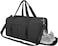 MahMir Gym Bag with Shoes and Waterproof Pocket (Grey)