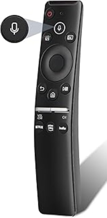 Gvirtue Replacement Voice Remote for Samsung Smart TV Remote, Compatible for Samsung LED QLED 4K 8K UHD Crystal Frame HDR Curved Smart TVs, with Shortcut Buttons for Netflix, Prime Video, Hulu 003
