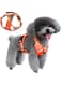 Harness for Small Dogs, Adjustable Reflective No Pull Dog Harness with Handle, Front Clip Breathable Puppy Harness for Small Medium Large Female Girl Dogs (Orange, M)
