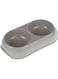 Moderna Double Gusto-Food Bowl 2X200ML - Grey