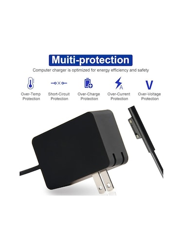Surface 24W 15V 1.6A Go Charger, Power Supply Adapter Compatible for Microsoft Surface Go/Go 2/Go 3/Surface Pro 4 Core m3/Surface Pro 3 Core m3 AC Power Adapter