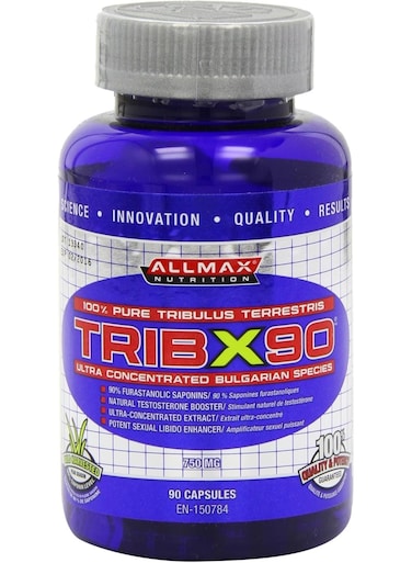 ALLMAX Nutrition Tribx90، 90 كبسولة من نبات تريبولوس تيريستريس النقي 100%