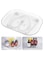 Lazy Susan Turntable Organizer for Refrigerator 26x35cm Clear Rectangular Fridge Organizer Storage Countertop Condiment Storage Rack Lazy Susan for Cabinet and Table and Pantry and Kitchen and Counte
