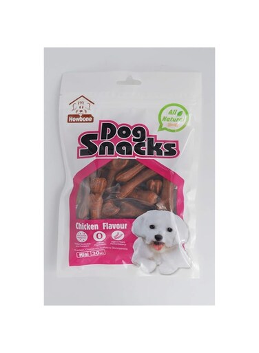 Howbone Dog Snack -Mini Bone 270g (30pcs/pack) - Chicken Flavour (Item packaging may vary)