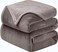BSB HOME&reg; 300 GSM Premium Plush Single Blanket for Bed, Sofa, Couch, Travel and Camping AC Blanket   150 x 210 cm    Coffe Brown
