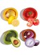 4 Pcs Silicone Fruit Storage Box, Fruit and Vegetable Anti-Oxidation Storage Box, Silicone Fruit Storage Containers For Fridge, BPA Free &amp; Reusable, Silicone Food Saver for Avocado Tomato Onion Lemon