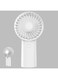 Paporich Portable Handheld Fan, 3 Speeds Powerful Personal Fan with Light, USB Rechargeable 2400mAh Battery Operated Fan, Mini Pocket Fan for Travel, Outdoor, Office (Ivory White)