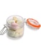 Restaurantware Wide Clamp Lid Mason Jar - Mason Jars With Trigger Lid - Store Liquids Or Dry Goods, Serve Desserts, Drinks Or Appetizers - 3.4 Oz - 10Ct Box -