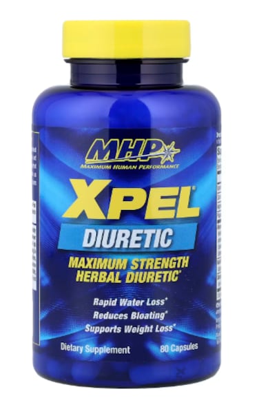 MHP XPEL Maximum Strength Herbal Diuretic, 80 Capsules