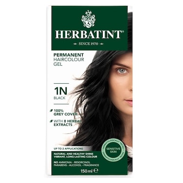 Herbatint 1N Black Permanent Hair Colour Gel 150ml