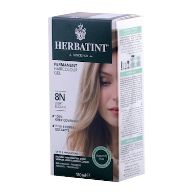 Herbatint 8N Light Blonde Hair Colour Gel 150ml