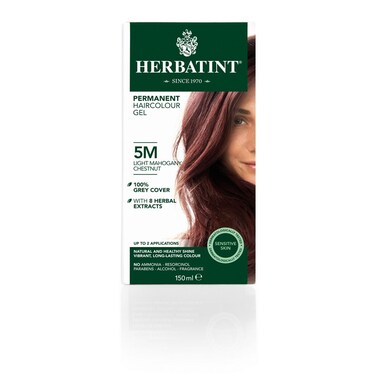 Herbatint 5M Light Mahogany Chestnut Hair Colour Gel 150ml