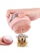 Joyzzz Pet Bath Massage Brush, 2 Pack Leak-Proof Design Pet Bath Brush Comb, 3-in-1 Grooming Cleaning Dog Shower Brush for Short and Long Hair, Soft Silicone Massage Brush for Dogs and Cats (Pink)