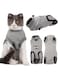 KASTWAVE Cat Surgery Recovery Suit, Breathable Professional Cat Recovery Clothing, Cat Onesie for Cats After Surgery, Cat Spay Recovery Suit, for Surgical Abdominal Wounds (S)
