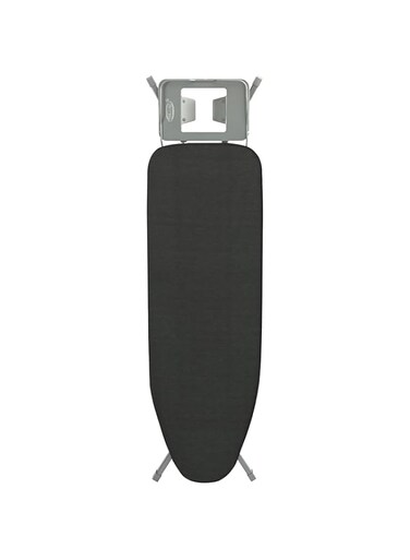 FEELINGS Iron Board Cotton Cover Machine Washable Light Weight Easy to Storage Premium Quality for Wrinkle-Free Ironing, Thick Cushion Layer Crystal Size 122 X 38 Cm, Black (Dark Grey)
