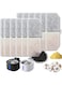 FEJYTOR Cat Water Fountain Filters, 12 Pack Pet Water Fountain Filter(PP Cotton/Activated Carbon) Triple Filtration System Compatible with 3L Automatic Pet Fountain