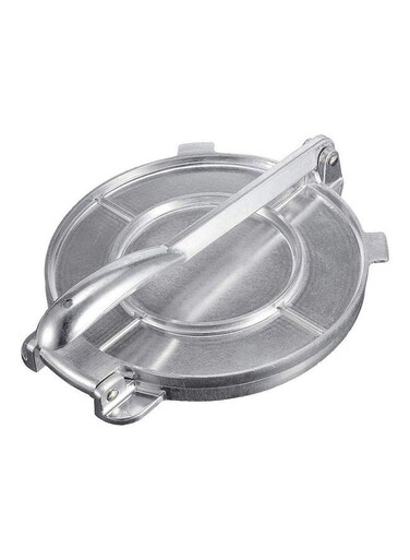 Alloy Tortilla Press Silver