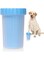 Qiven Dog Paw Cleaning Cup, Dog Paw Cleaner, Safe and Durable, Gentle and Soft, Easy To Hold, Will Not Hurt Your Dog, Suitable for Most Pets, Such As Large and Medium Dogs, Cats, Etc, Blue