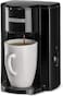 BLACK+DECKER Coffee Maker, 350W, 125ml Water Tank, Compact One-Cup Coffee Machine with Ceramic Mug, Auto Shut-Off, Durable Nylon Filter, One-Button Control, For Drip Espresso, Black - DCM25N-B5