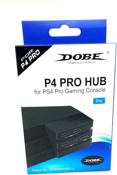 موزع SKEIDO Dobe P4 Pro لجهاز ألعاب PS4 Pro، أسود