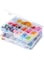 iBune 2 Pack 18 Grids Plastic Compartment Container, Bead Storage Organizer Box Case with Adjustable Removable Dividers for Jewelry Craft Tackles Tools, Size 7.8 x 6.3 x 1.2 in, White