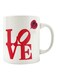 Printed Ceramic Mug White/Red
