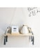 Tassel Nordic Style Wall Shelf Grey 38x14x1centimeter