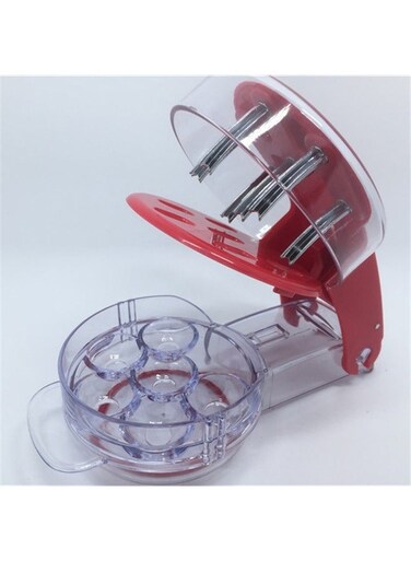 Pitter Tool &acirc;&euro;&ldquo; Pits 6 Cherries at Once, Portable Cherry Pit Remover for Multiple Cherries, Durable Cherry and Olive Pitter