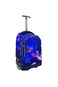 3-Piece Rolling School Set, 18-Inch Wheeled Backpack with Lunch Bag and Pencil Case, Pastel.BLUE SKY ASTRONATE
