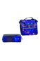 3-Piece Rolling School Set, 18-Inch Wheeled Backpack with Lunch Bag and Pencil Case, Pastel.BLUE SKY ASTRONATE