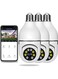 Smart Light Bulb Camera with 360&deg; Coverage and App Control