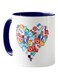 Piece Mug For Social Media Addict White &amp; Blue 11ml