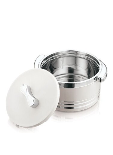 Panayaa Thermo Container 1500ml   Stainless Steel Insulated Hot Pot   Thermal Food Storage Containers Warmers   SILVER