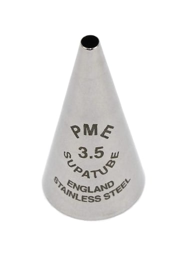 PME ST3.5 Professional Decorative Mouth, Stainless Steel, Silver, 1.8 x 1.8 x 3.5 cm