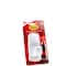 Command 17004ES Jumbo Hook with Strips, Large, Holds 3.4 Kg. each hook white color. 1 hook and 4 strips/pack