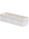 Homesmiths Storage Basket White with Liner 32 x 10 x 8 cm