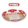 Pyrex Bake&amp;Enjoy 28cm Round Flan Dish - 1.6L Borosilicate Glass for Perfect Sweet &amp; Savory Baking