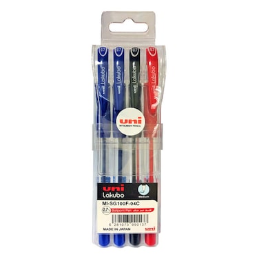 Uni-ball Lakubo Ballpoint Pen Wallet 0.7mm 4 PCS